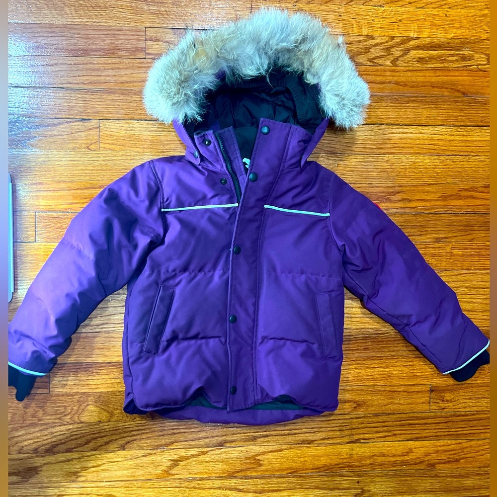 Canada Goose Purple Girls Parka with fur!